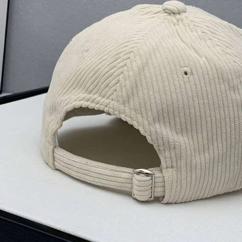 Fashion Corduroy Baseball Cap Ladies Letter C Snapback Hat Women Shopping Dress Up Adjustable Casual Caps Hip Hop Hats Z260314