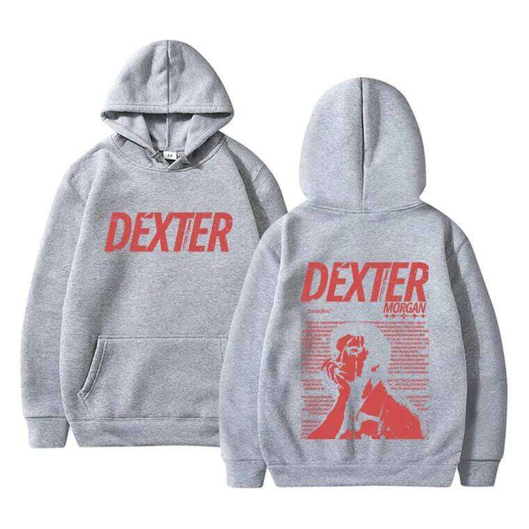Retro TV game Dexter Morgan men's fashionable high-quality casual Harajuku hoodie Z260315