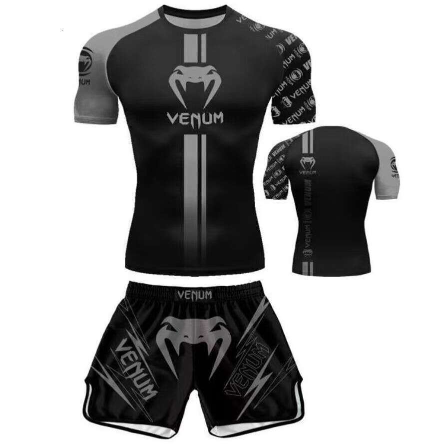 Venom Sanda Training Suit Quick-Dry Fighting Boxing Fitness Combat Set Children's Combat Training Suit Customized
