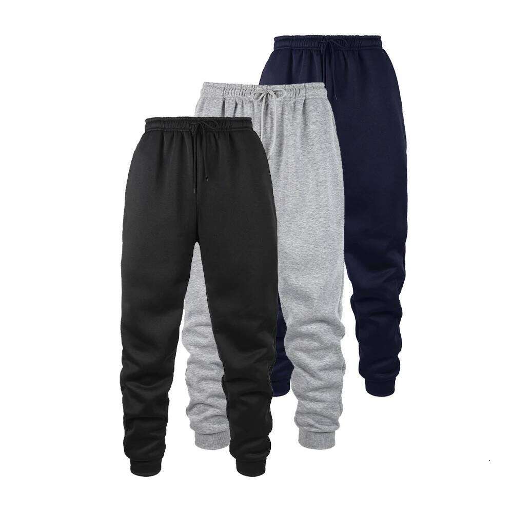 Mens Jogging Sports Fitness Running Trousers Solid Color Sweatpants Easy to Match Home Pants Z260315