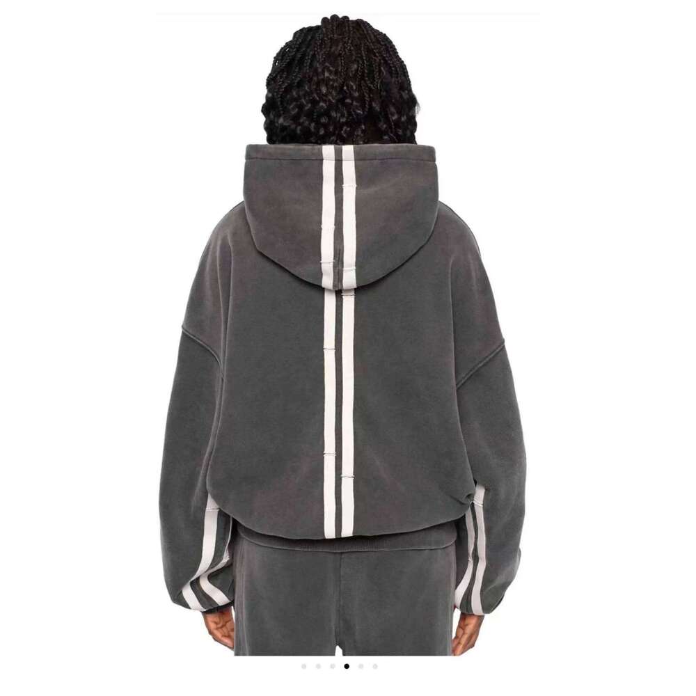 Y2K Zip Up Men Clothing New Fashion Stripe Graphic High Quality Oversized Hoodie Sweatshirt Punk Hip Hop Tops Streetwear Z260315