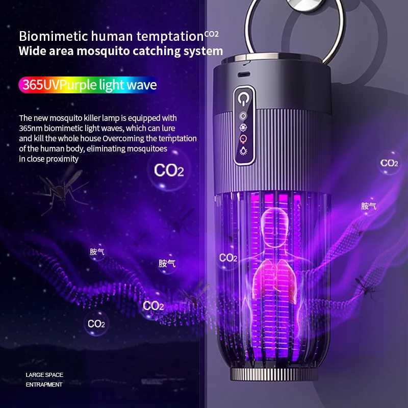 Upgrade Solar Energy Mosquito Killer Lamp Outdoor Mosquito Killer Solar Charging Mosquito Repellent Household Mosquito Killer H260313