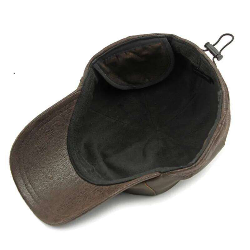 New Winter Plush Thickened Warm Baseball Caps For Men Windproof Coldproof Earmuffs Hats Cycling Cotton Ear Protection Hat Z260314