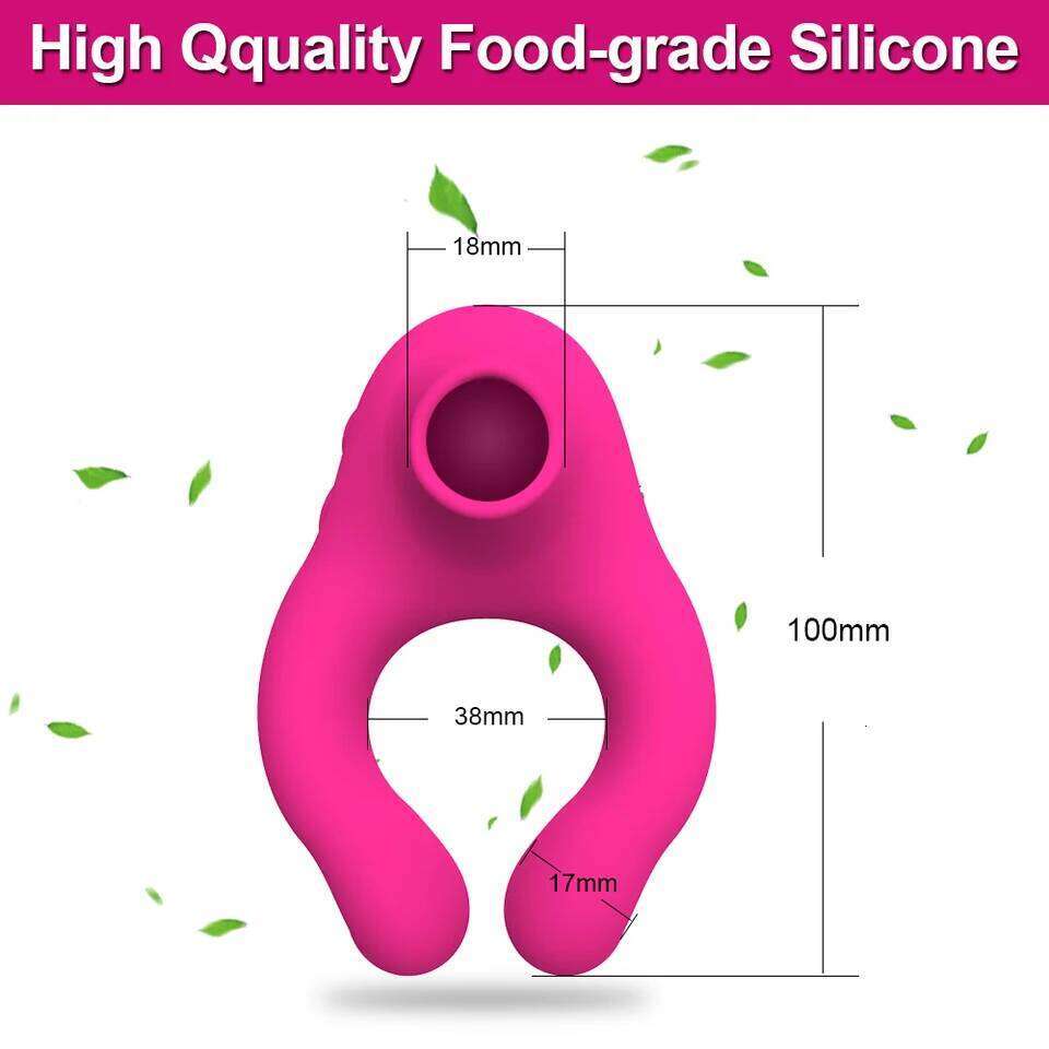 Penis Cock Vibrator Delay Ejaculation Stimulator Clit Sucker Dick Enlarger Ring Sex Toy for Men Couples Adult Goods 26H0313