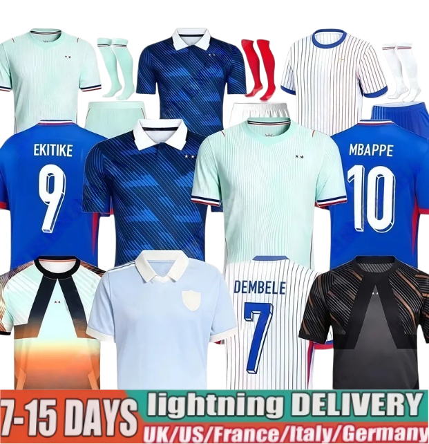 FrEnCh MBAPPE soccer jersey 2026 2027 Home Away Maillots de foot enfants Men Football Shirt Kit 26 27 THAUVIN BARCOLA OLISE EKITIKE KANTE DEMBELE
