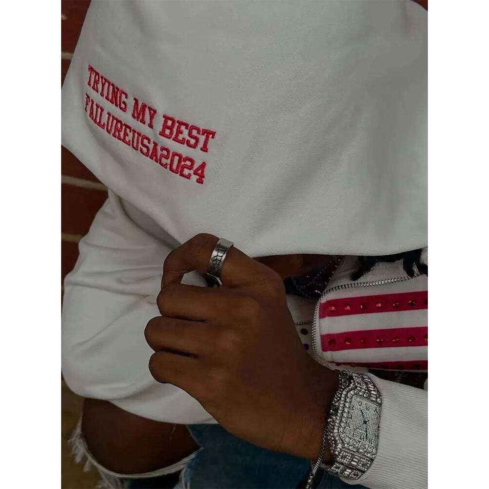 Autumn new national flag minimalist design color collision pattern men hooded Harajuku Y2k loose zipper sweatshirt Z260314