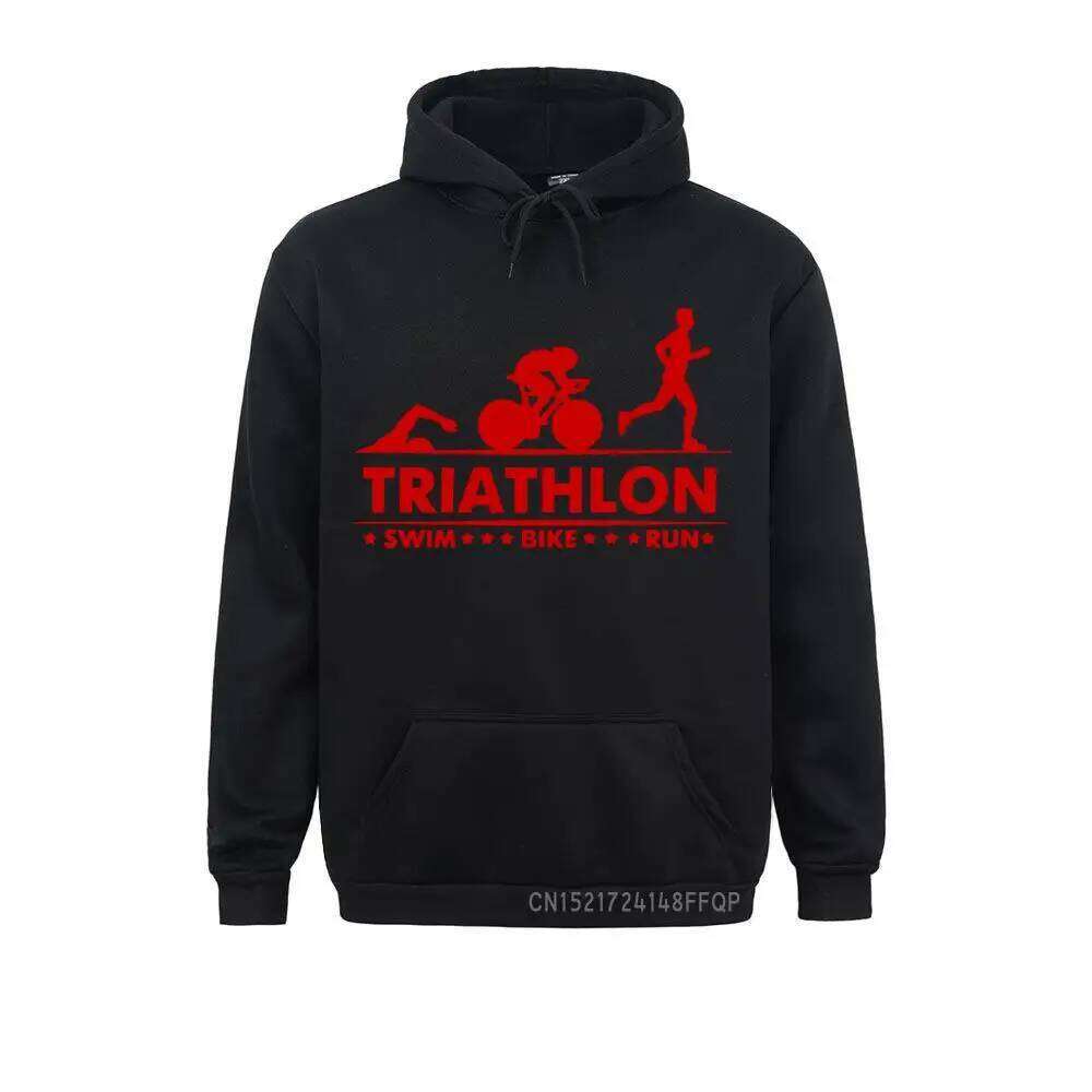 Pocket Pullover Triathlon Swim Bike Run Athlete Sport Hoodie Men Streetwear Oversized Harajuku Mens Sweatshirt Z260314