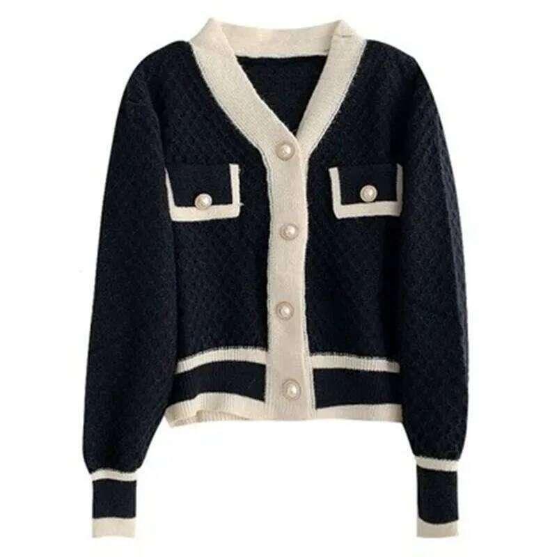 Women's Fashion New Korean Loose Long-sleeved Knit Sweater Cardigans Outwear Coat Z260314