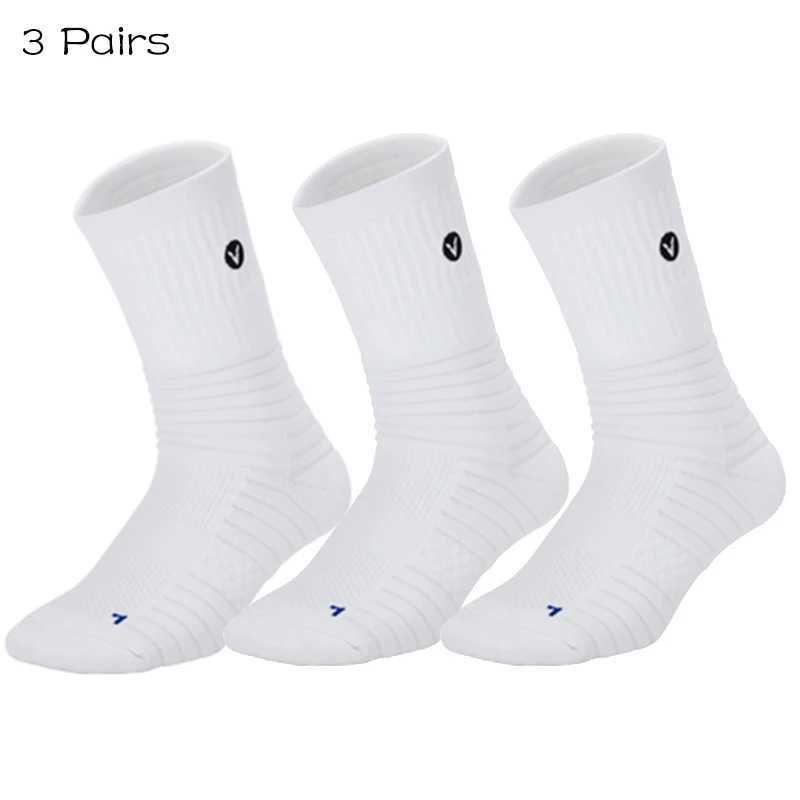 3 Pairs Professional Sport Socks Towel Bottom Non Slip Basketball Socks Outdoor Golf Racing Cycling Socks Footwear D260313
