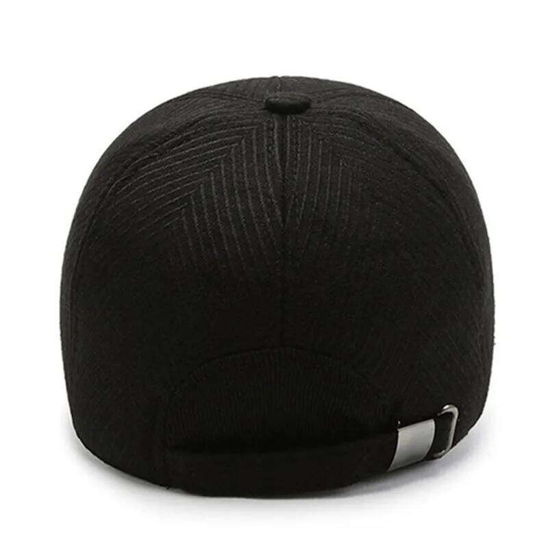 Men's Winter Hat Middle-aged Warm Ear Protection Thickened Baseball Caps Adjustable Size Men Earmuffs Hats Casual Sports Cap Z260313