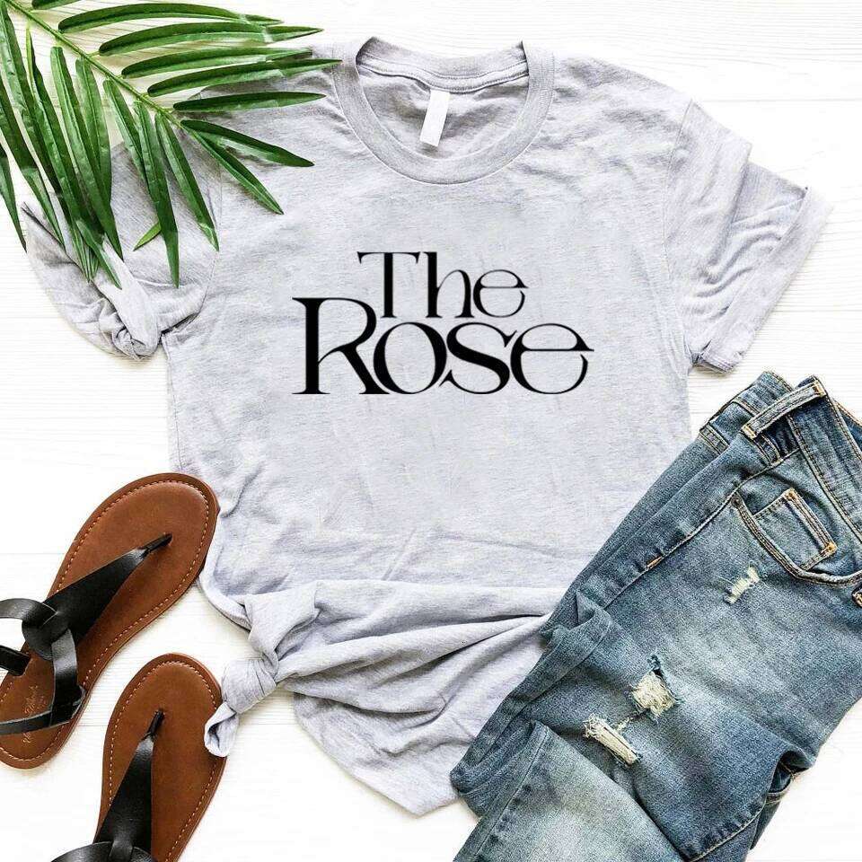 The Rose Kpop Back To Me Shirt Korean Group Tee Women Graphic T Shirts Short Sleeve T-shirt Streetwear Top Woman Clothes Z260314