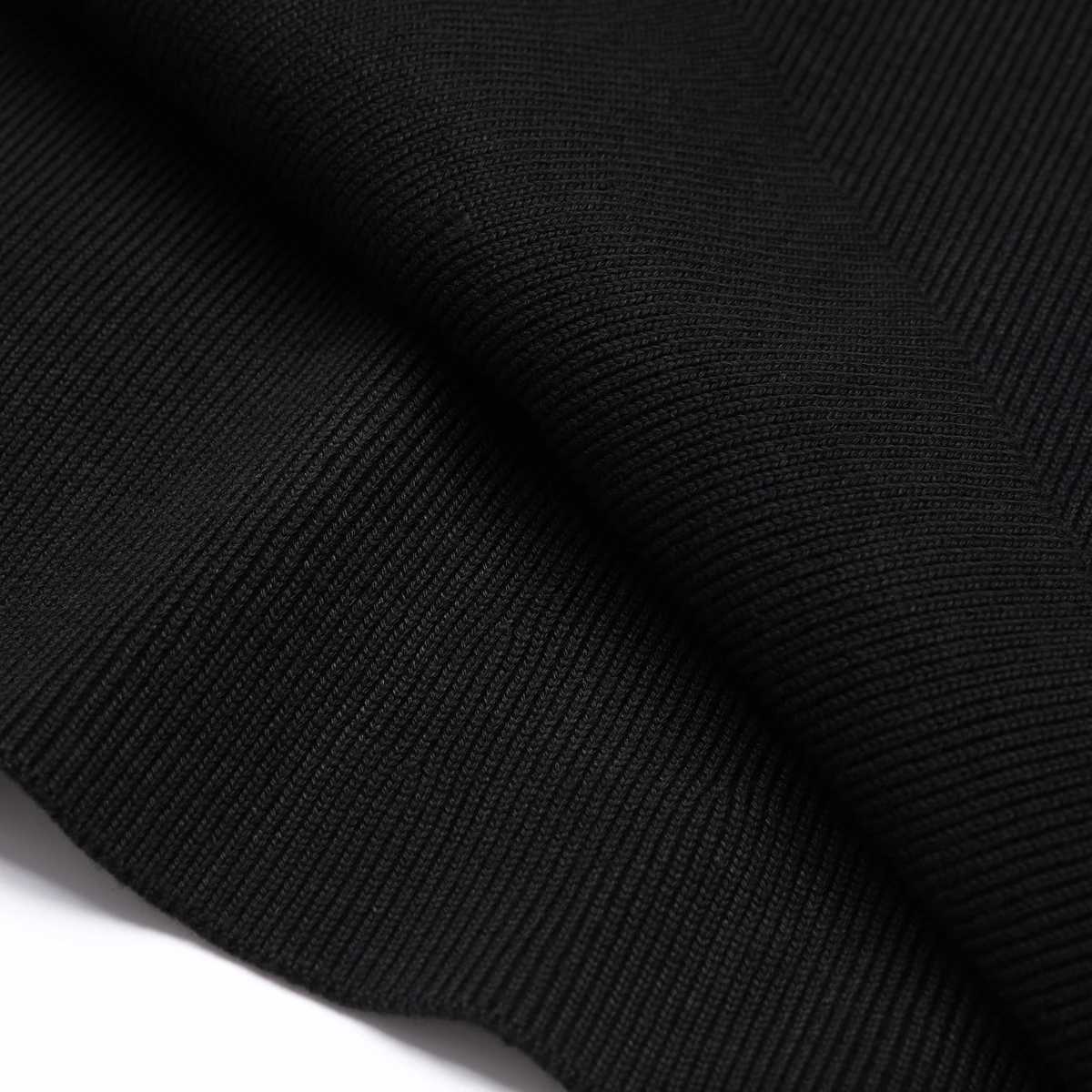 25289 High-quality New Elastic Knitted Round Neck Slim Fit Butterfly Heavy Industry Nail Bead Long Sleeved Womens DressT260316