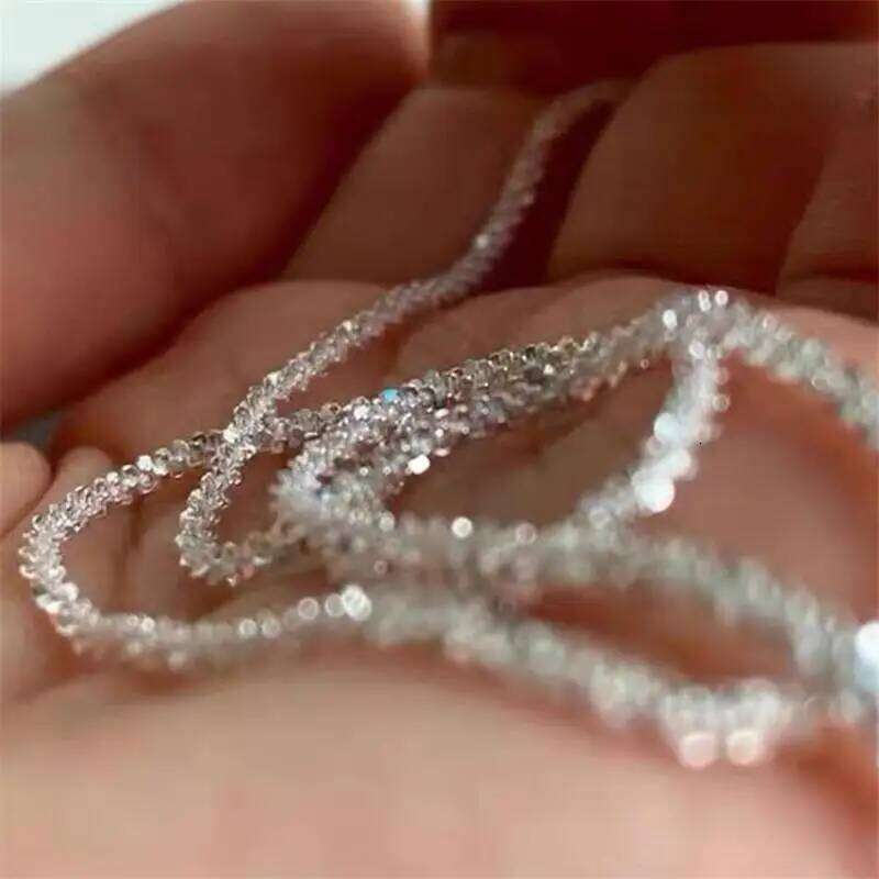 Silver Sparkling Starry For Women Jewelry 2025 Trending New Korean Fashion Women's Gold Color Chain Necklace Gift H260312