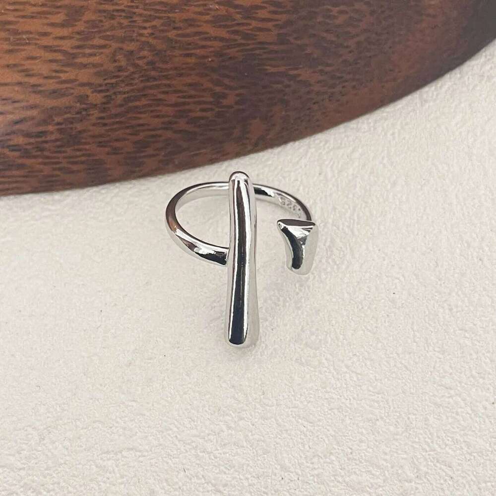 925 Sterling Silver Rings Women Men Fine Jewelry Finger Adjustable Open SImple Strip Ring For Party Birthday Gift H260312