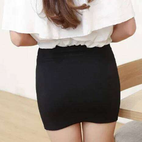 Black Mini Women 2025 Summer Sexy Girls Slim Micro Party Harajuku Package Hip Above Knee Short Skirts Female Y2K Z260314