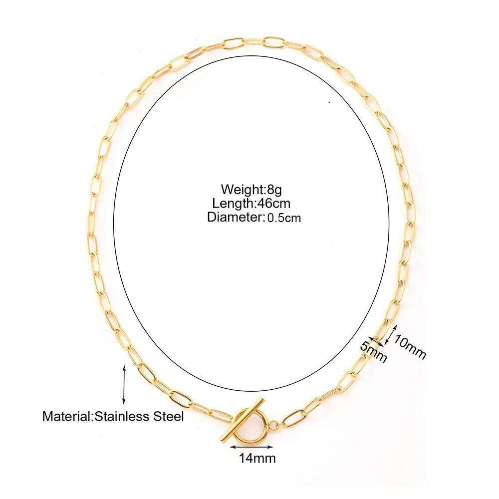 Choker women's stainless steel necklace fashionable and versatile jewelry gift 2025 women trend H260312