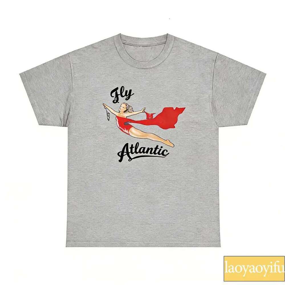 Fly Atlantic T-shirt, Hoodie | Princess Diana Retro 80s Clothing Vintage Sweatshirt 90s Short Sleeve Tops Z260314