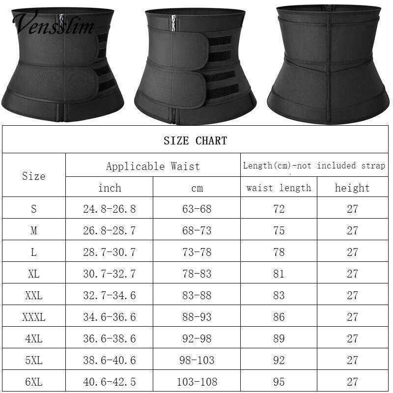 Vensslim Men Workout Waist Tummy Control Belt Slimming Sauna Body Shaper Trimmer Abdomen Shapewear Weight Loss Corset 26Y0313