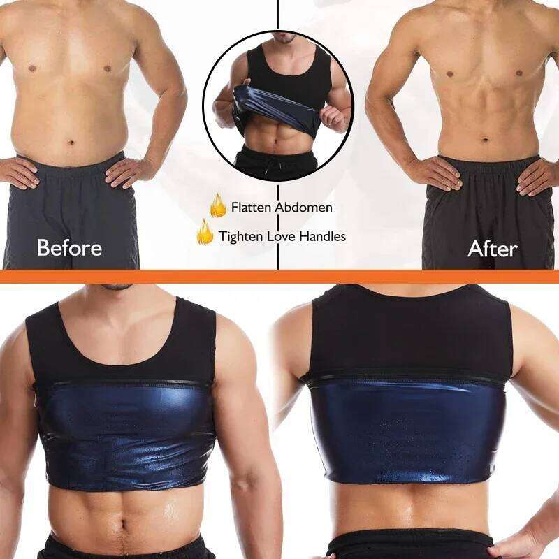 New Men Neoprene Sweat Sauna Body Shapers Slimming Vest Shapewear Waist Shaper Corset For Women 26Y0312