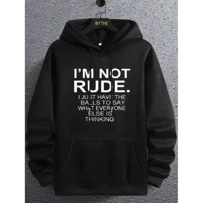 Men's casual fashion high-end quality New York print, street fashion, trendy men's autumn and winter hoodie Z260314