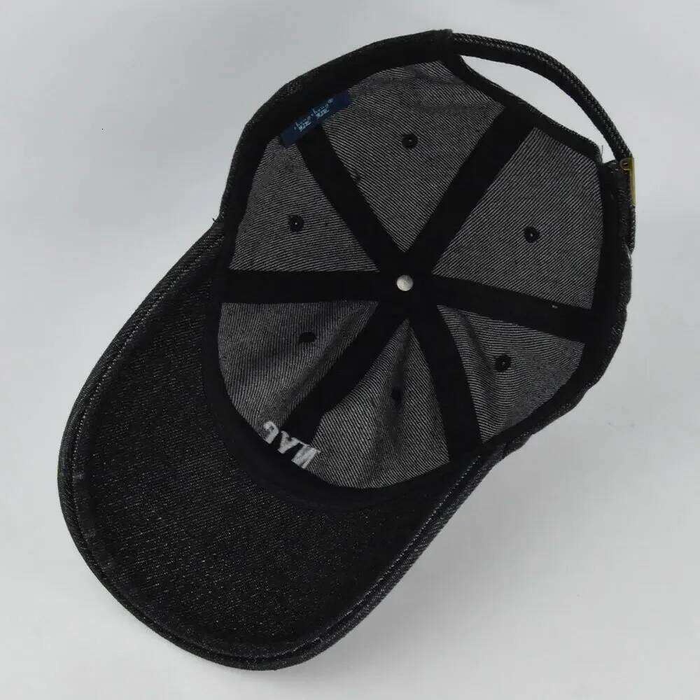 Washed NYC Embroidery Make Old Style Denim Fabric Baseball Hats For Women Man Hat Lady Casual Men Embroidered Sun Caps 54-60CM Z260314