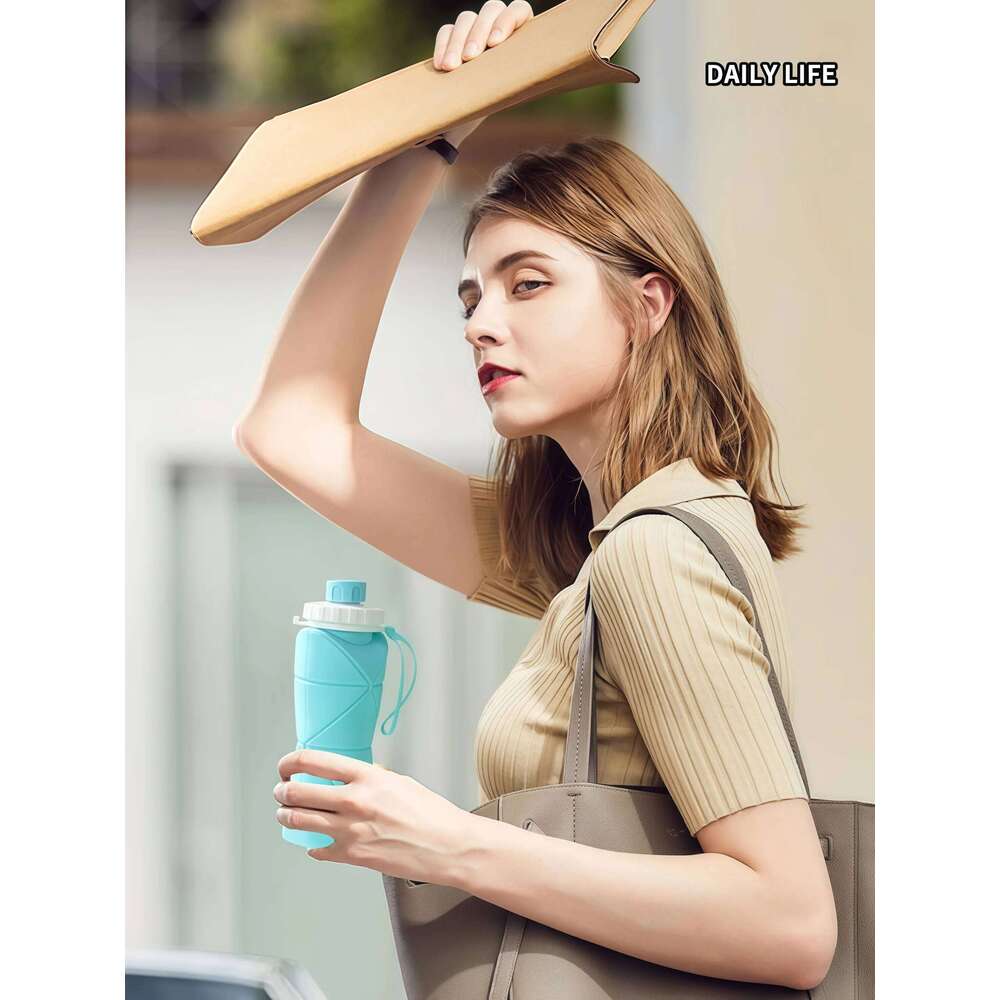 Outdoor silicone folding portable outdoor sports water travel coffee anti drop gift cup Z260313