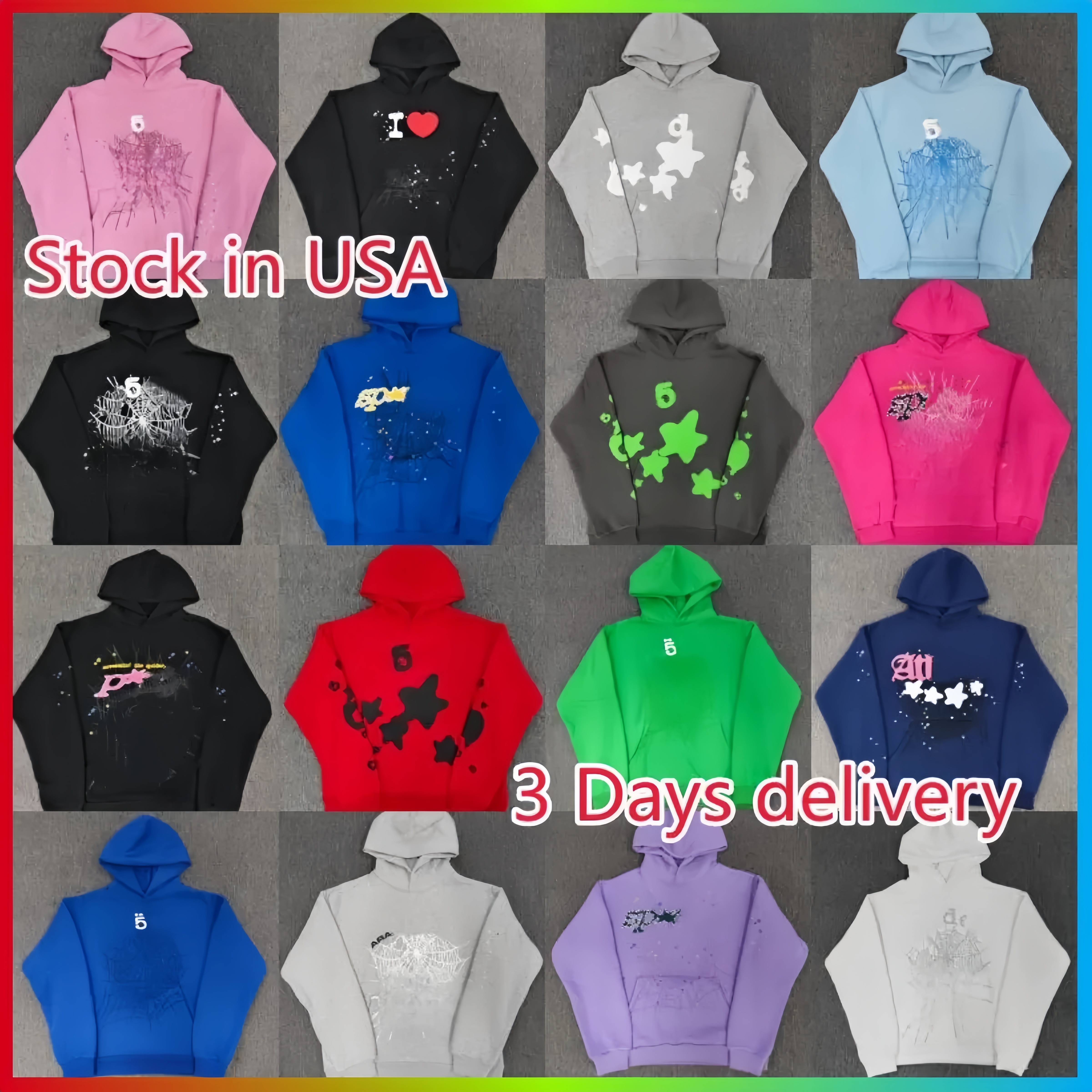 Designer hoodie spider hoodie Mens Hoodie spiderhoodie men Sweatshirts Young Thug Women Hoodies Tracksuit Puff Print Pullover