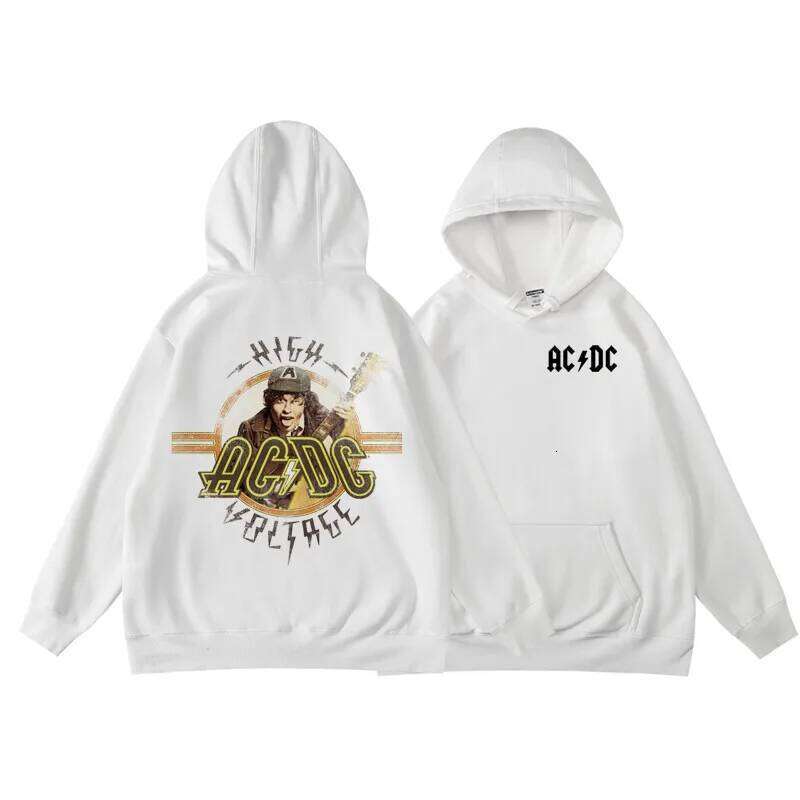 New ACDC Rock Band's Unisex Hooded Sweatshirt 2026 Autumn Winter High-end Luxury Is for Both Men and Women Z260314