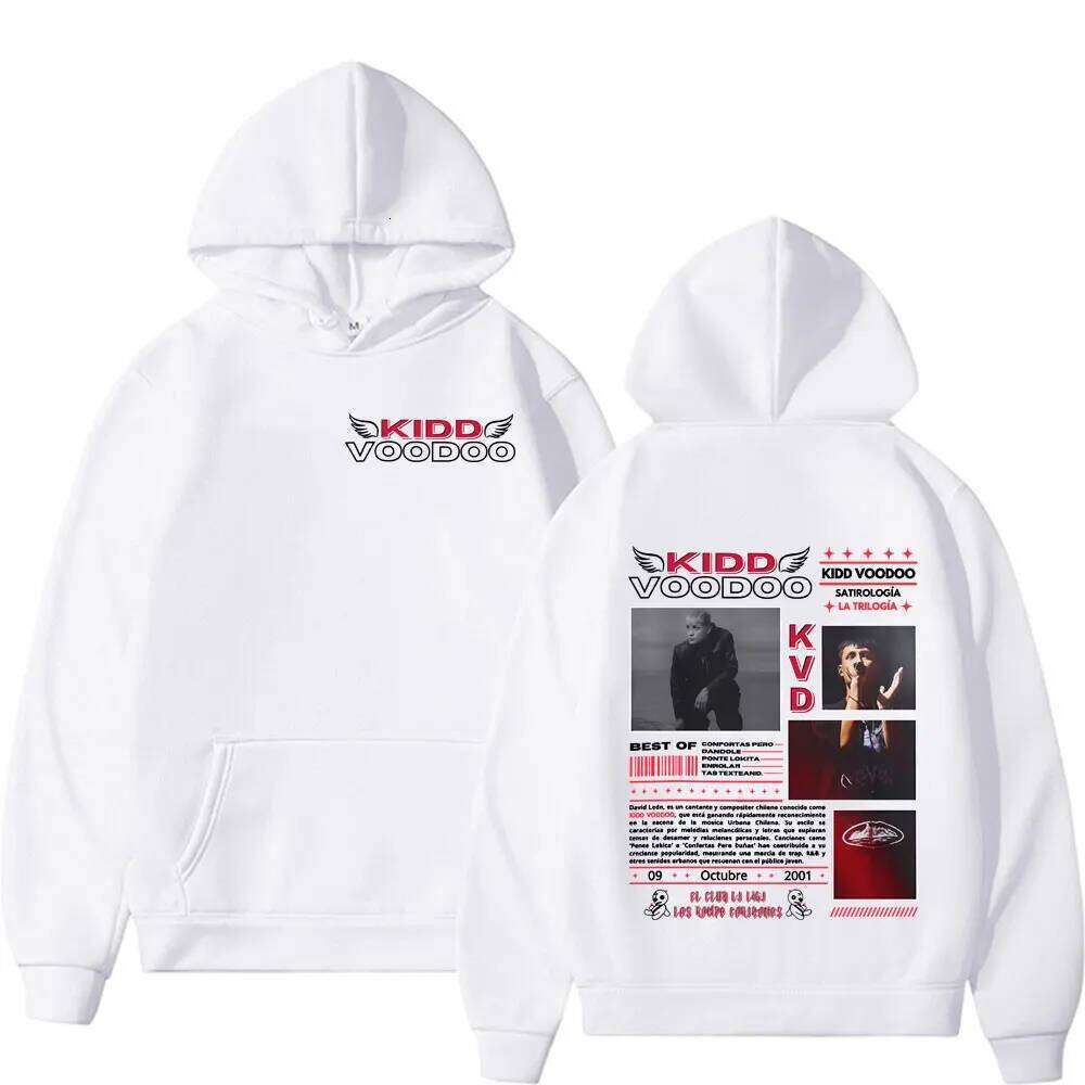 Rapper Kidd Voodoo Satirologia 2025 Tour Graphics Pullovers Men Women Fashion Vintage Oversized Sweatshirts Loose Hoodies Autumn Z260314