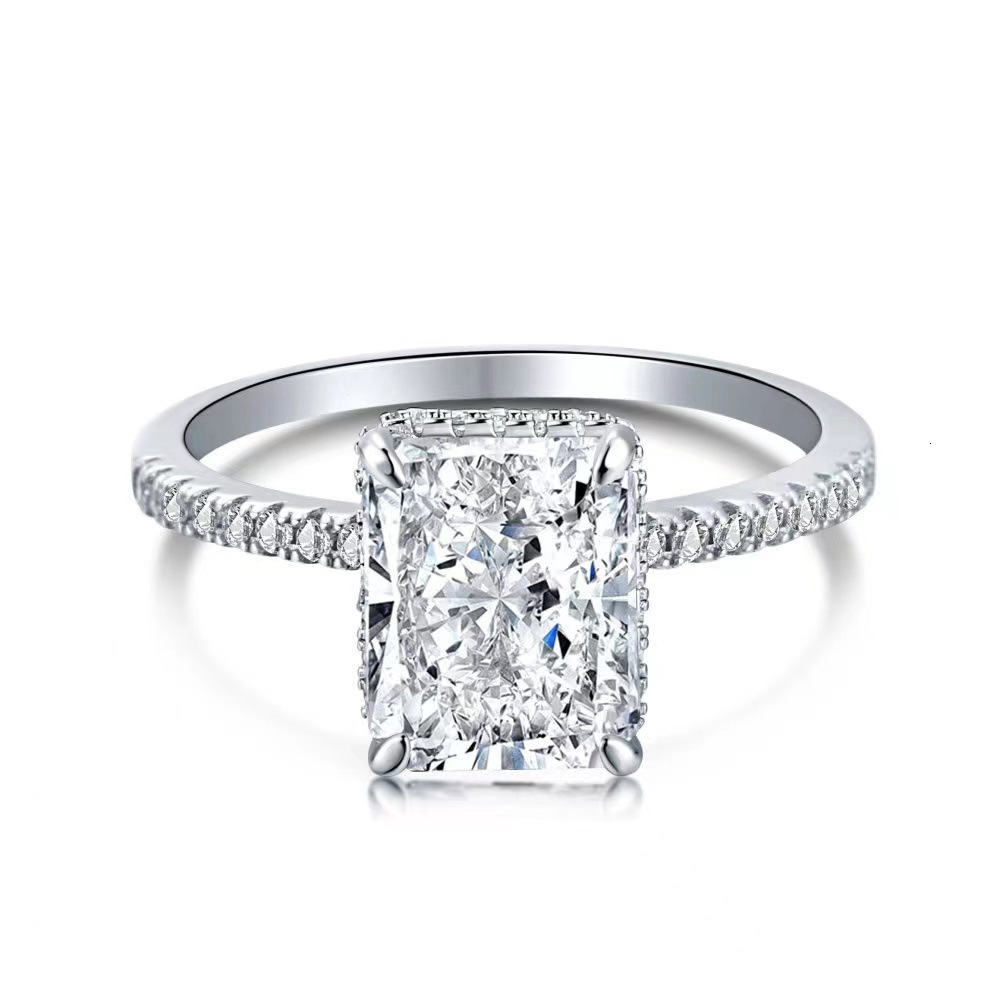 Diamond Ring Affordable Luxury For Women Designer Ice Cut Design Ultra Sparkling High End Exquisite Light Luxury Fashion Jewelry