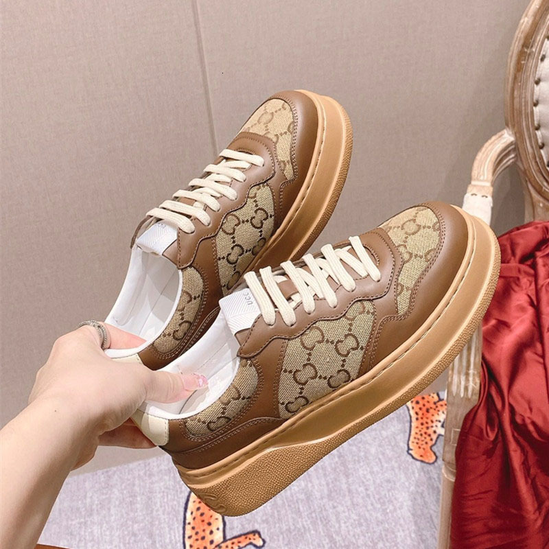 Designer shoes Sneaker Chunky B Biscuit Shoes Low Top Fashion Board Shoes Men and Women Same Style Brown