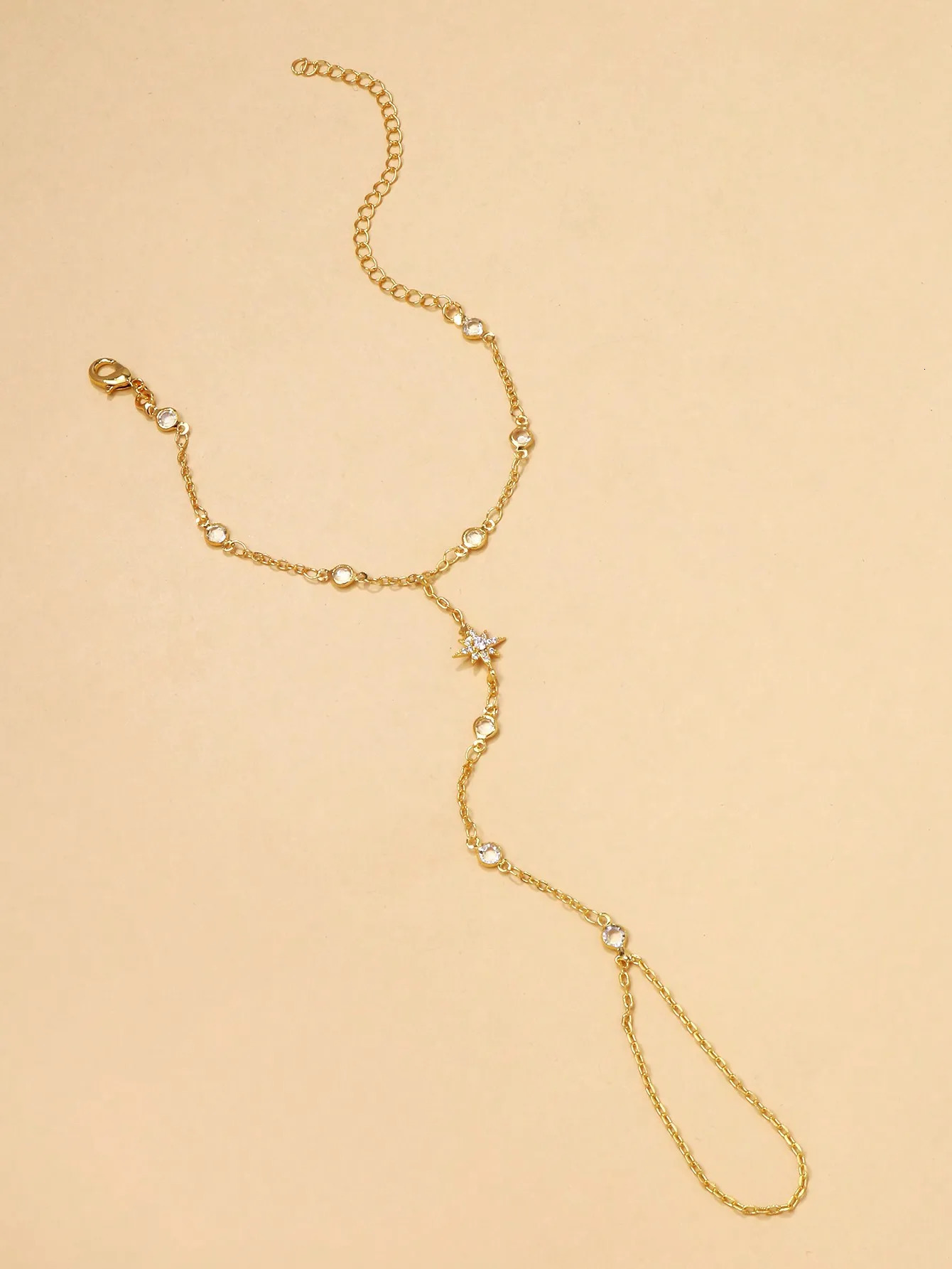 Nordic sun rhinestone bracelet Womens daily dating hand decoration Simple personality jewelry 260313