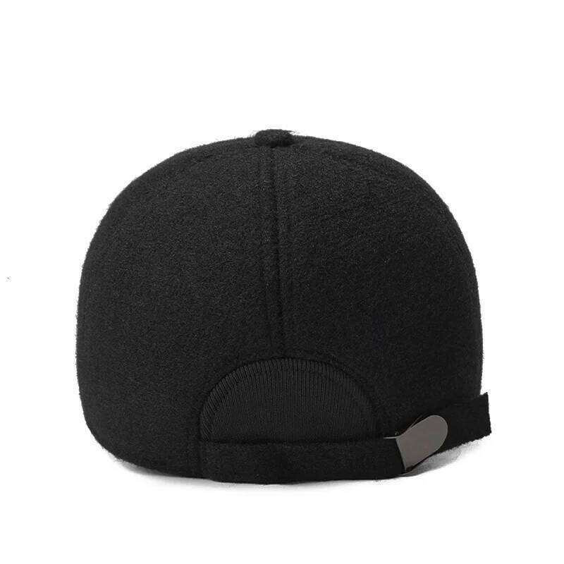NORTHWOOD Winter Fleece Lined Tweed Baseball Cap with Ear Flaps Unisex Solid Color Men's Trucker Hat for Outdoor Women Warm Caps Z260314
