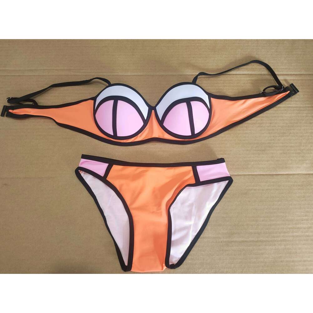 F4297 Multi Colour Neoprene Sexy Women Bikini Set Beach wear Y260303