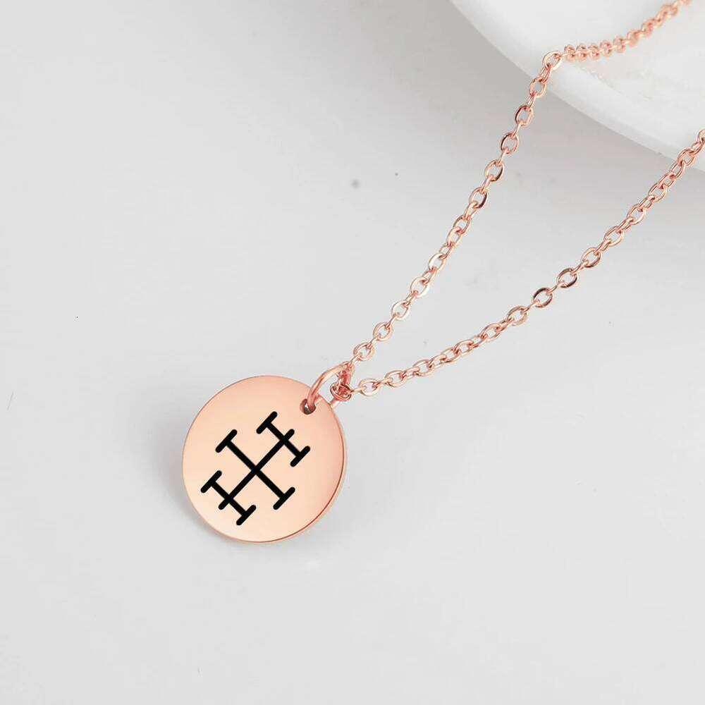 Dawapara Vintage Talisman Small Charm Odin Symbol Stainless Steel Pendants Necklace Good Luck Amulet H260312