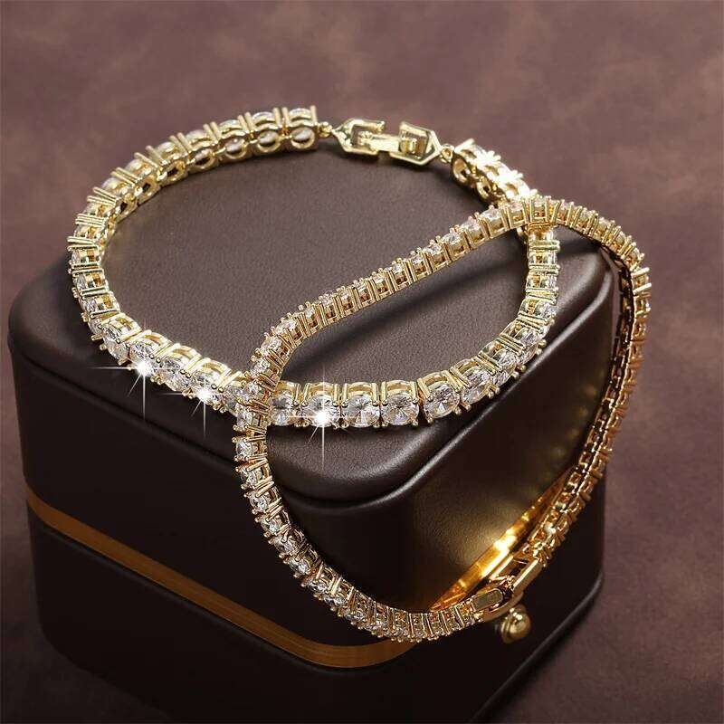 ZAKOL 4mm Hip Round Cubic Zirconia Charm Tennis Bracelets for Women Fashion Jewelry Pulseras Mujer BP171 Z260313