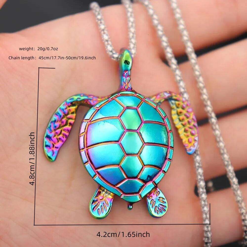 Hot Sale Cross-border Supply Alloy Trendy Turtle Necklace Couple beach summer decoration H260312