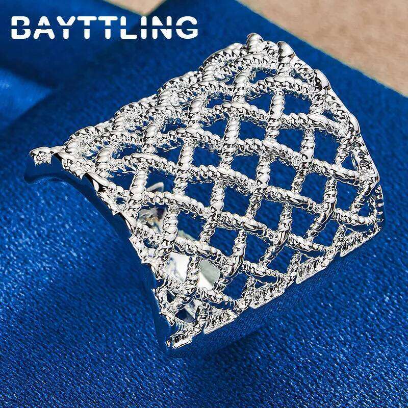 925 Sterling Silver 6/7/8/9/10# Exquisitely Braided Ring For Men Women Fashion Party Gift Jewelry Accessories H260312