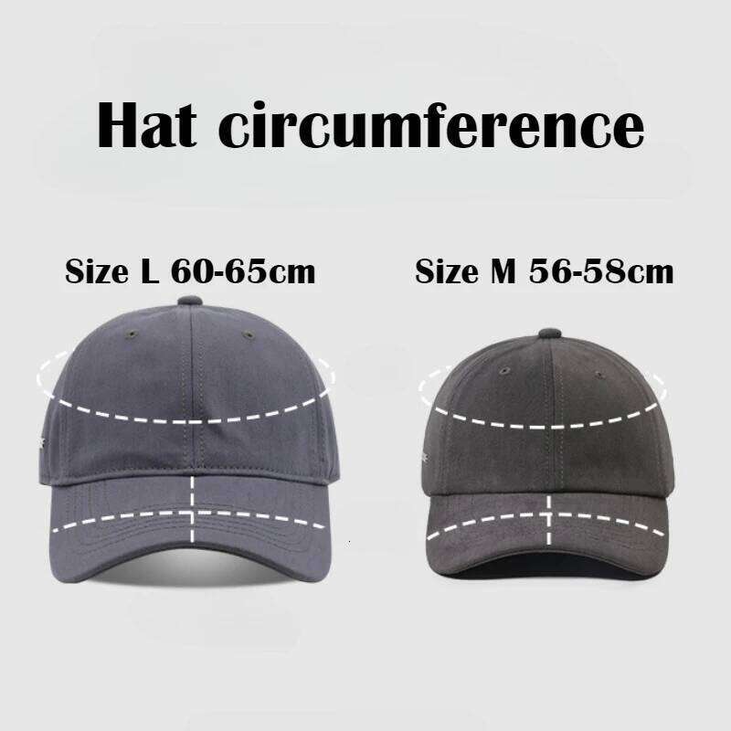 XXL Baseball Solid Color Big Head Soft Cotton Extra Large Size Women's Low Profile Golf Hats OverSize Caps For Men Z260314