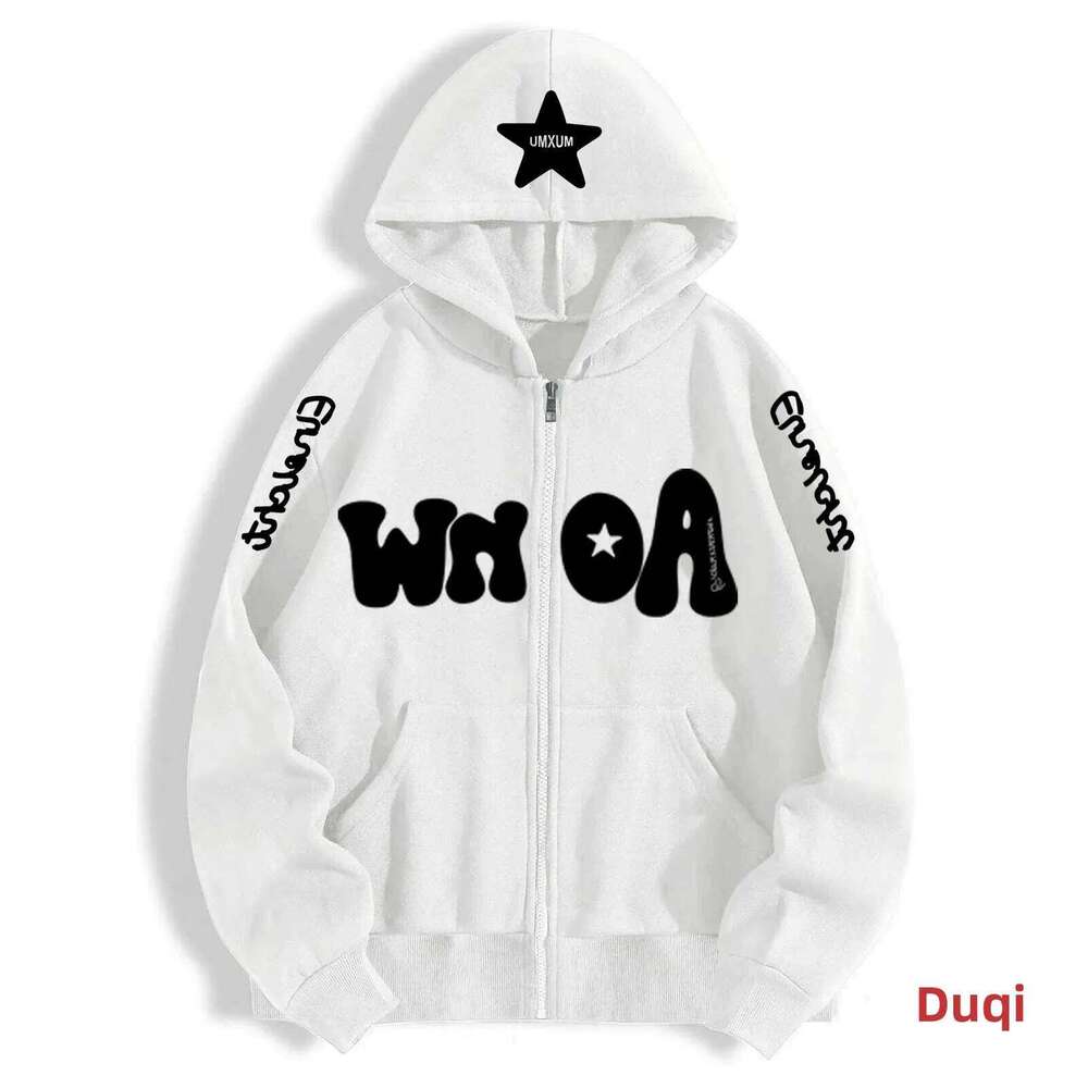 Trendy Casual Fleece Lined Zip up Hoodie Sweatshirt Loose Fit Autumn Winter Outerwear for Men Comfortable Breathable Streetwear Z260315