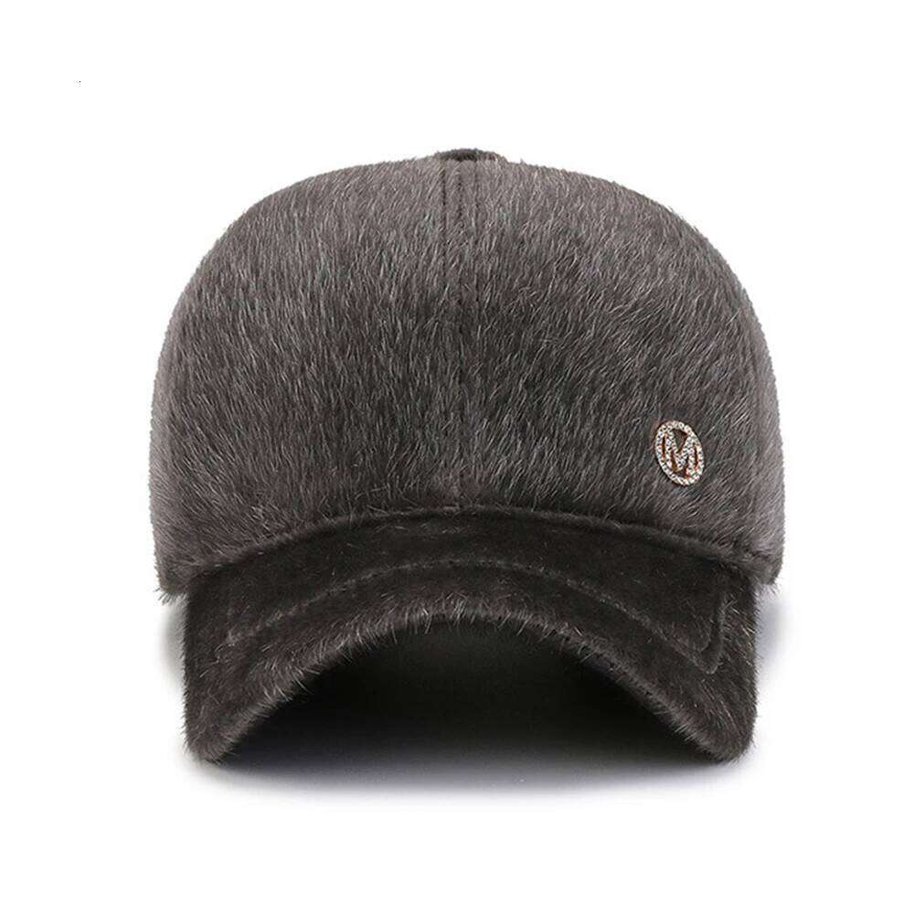 FS Gray Purple Warm Plush Winter Baseball Caps For Men Luxury Brand Women Hats Outdoor Windproof Golf Hat Casquettes Hommes 2026 Z260313