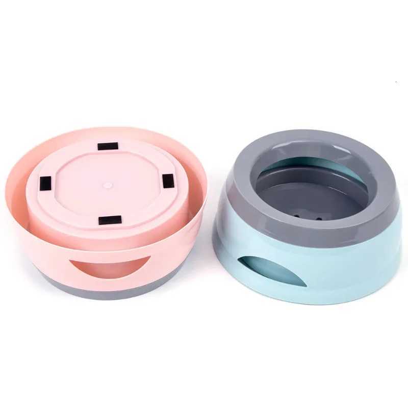 Pet Dog Bowls Floating Not Wetting Mouth Cat Bowl No Spill Drinking Water Feeder Plastic Portable Dog Bowl dog accessories H260313