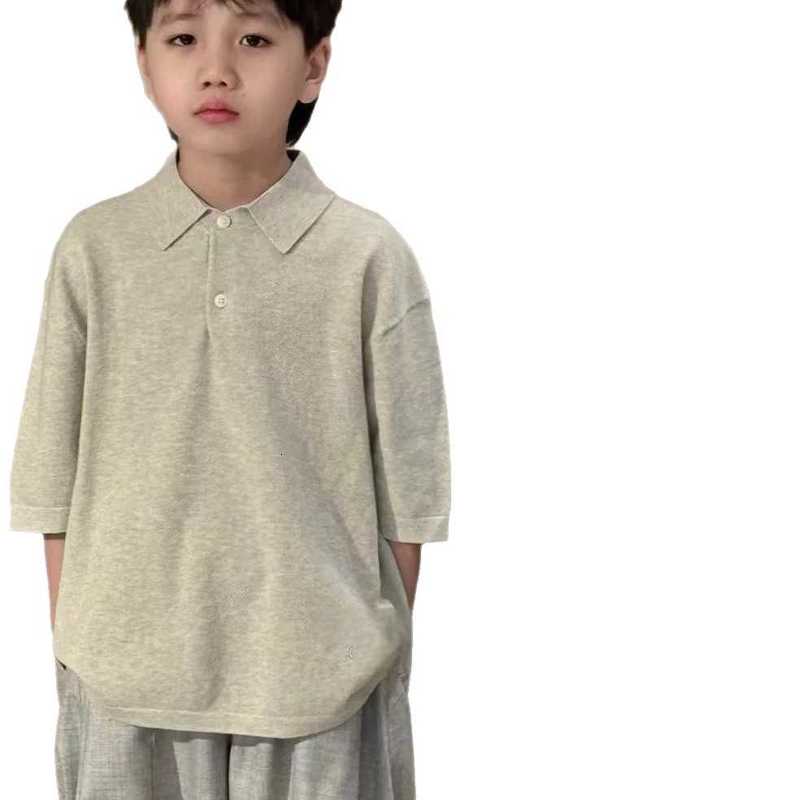 Women's T-Shirt Korean children's clothing boys' polo shirt summer fashion short-sleeve children's turn-down collar t-shirt