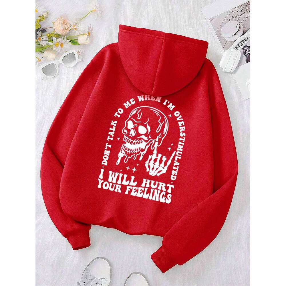 I Will Hurt Your Feelings Funny Letter Graphic Hoody Men Women Casual Street Sweatshirt Hip Hop Fleece Hoodie Pullover Clothing Z260314