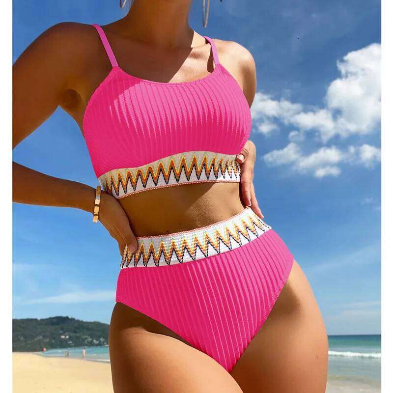 Sexy High Waist Bikinis 2026 Swimsuits Women's Swimwear Push Up Female Beach Swimming Wear Bathing Suits Bikini Set Pool Bather Y260303