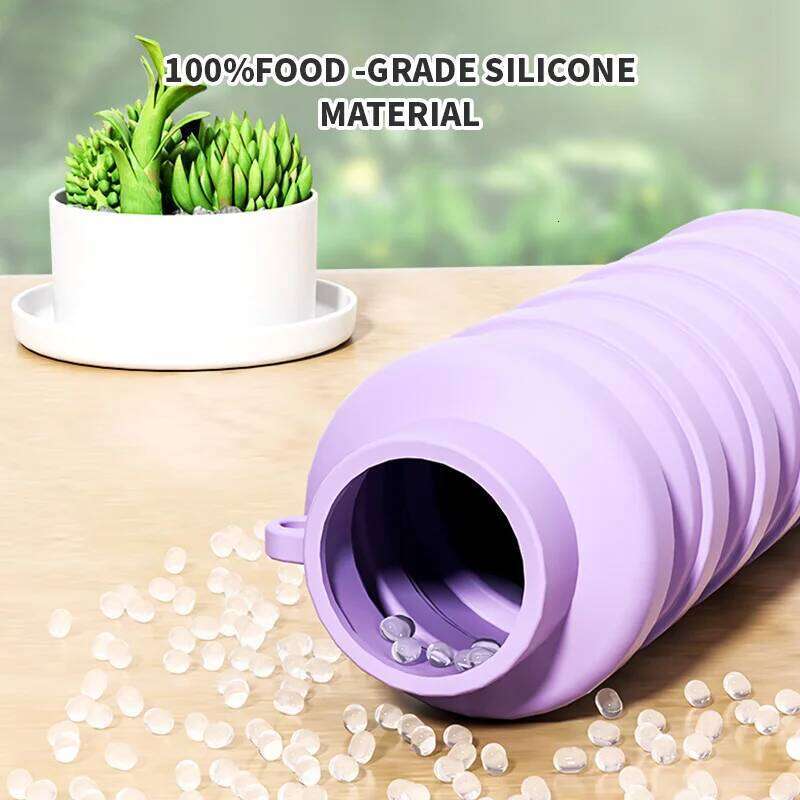 Fitness Sports Water Silicone Collapsible Drinking Cup Outdoor Travel Climbing Bicycle Bottle Camouflage Kettle Z260314