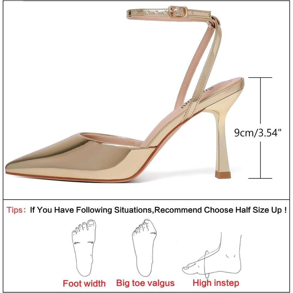 For Women Stiletto Closed Pointed Toe Backless Dress High Heels Sexy Kitten Pumps Wedding Guest Party Dance Prom Dressy Comfort Shoes MOJIDASHU