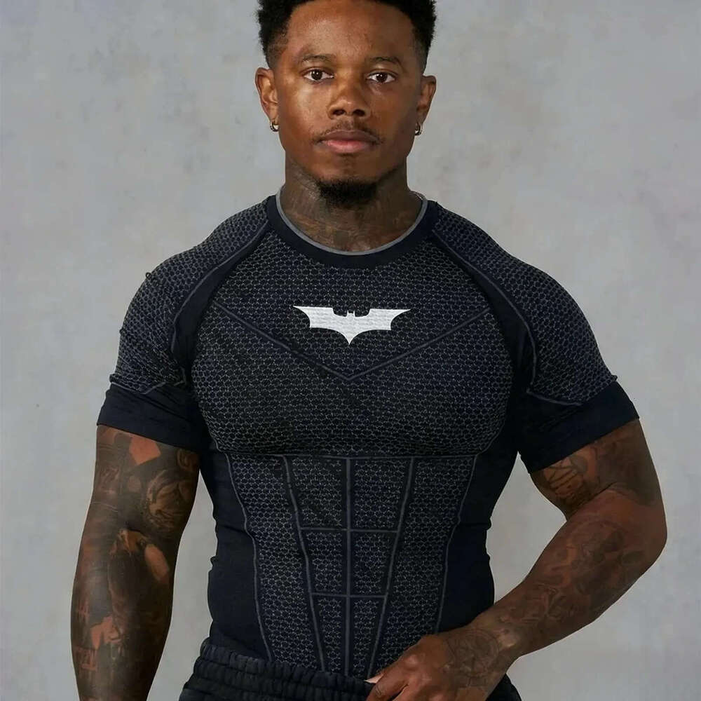 Men's T-Shirts Men's Tees & Polos Muscle Quick Dry Sports T-shirt Gym Fitness Tops Workout Running Bodybuilding Clothes Vintage Unisex Free 