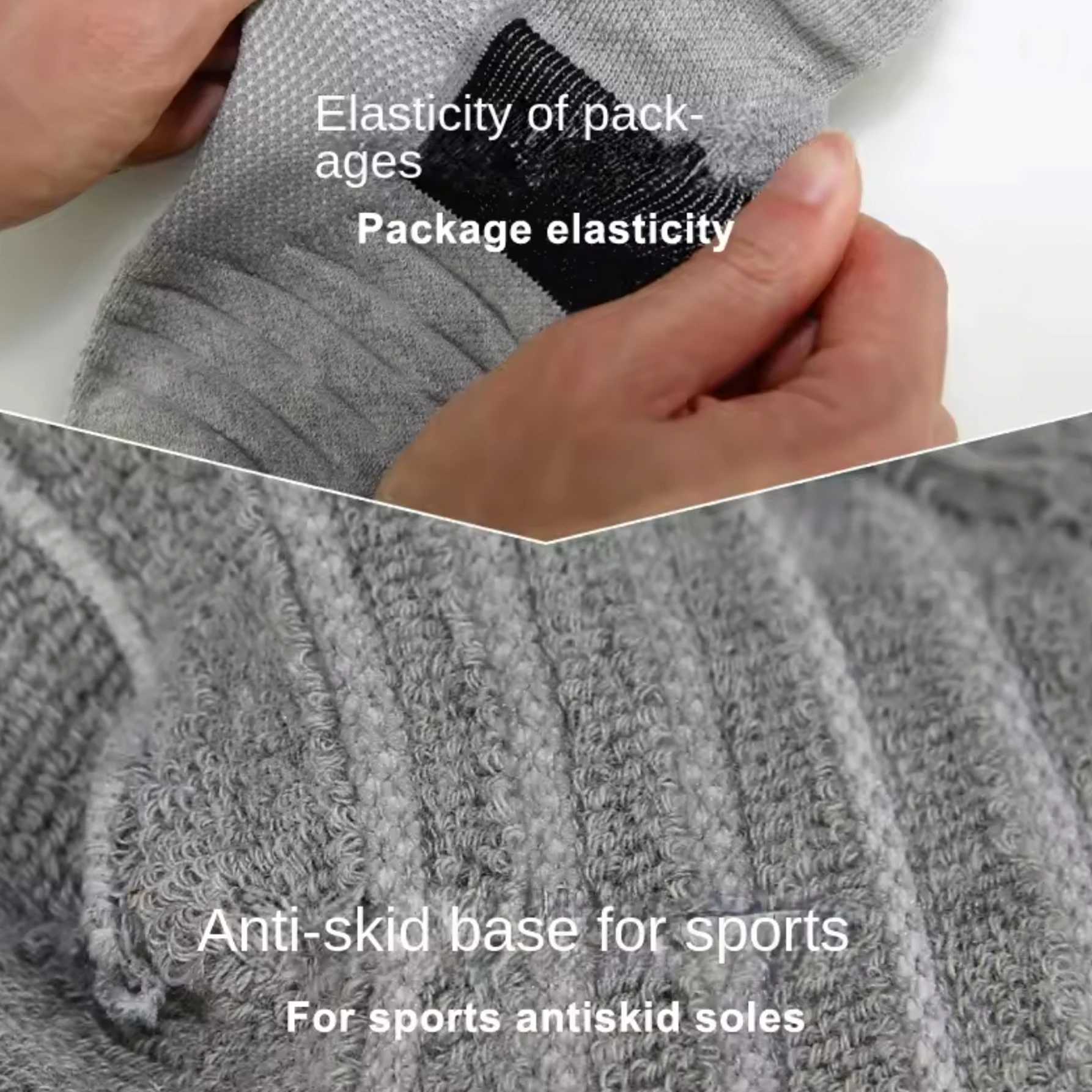 6/12Pairs Breathable Mesh Athletic Terry Socks Cushioned Moisture-managing and Durable Reduces Foot for Running Hiking Sports D260313