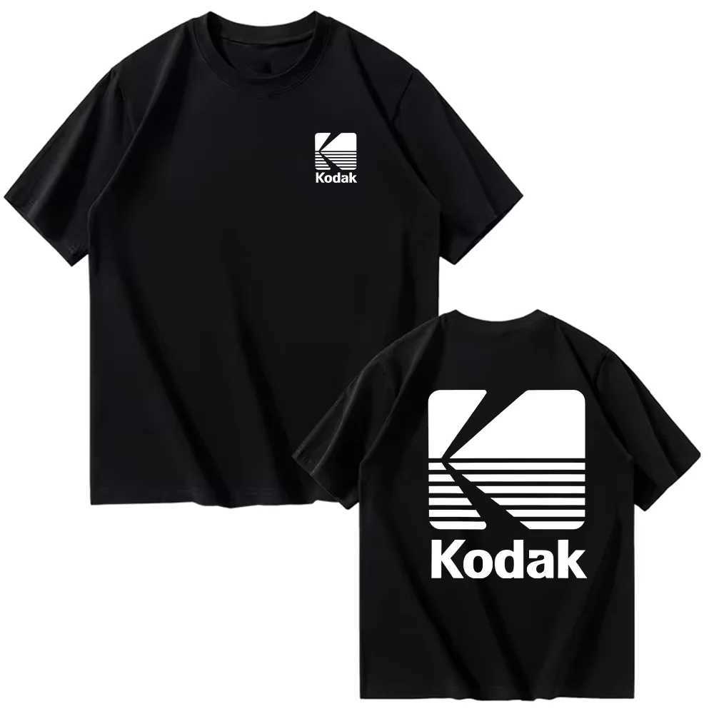 Kodak Summer Brand Bestseller Cool Printed 100 Cotton Mens T-shirt Daily Street Casual Sweat-absorbing Breathable Short Sleeve D260313